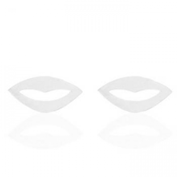 Ohrringe "Silver Lips" aus Edelstahl