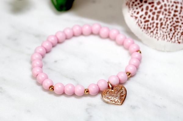 Armband "Heartly" in Roségold